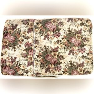 2 Decorative Accent Pillowcases in Hand Stitched Style and Soft Suede Backing